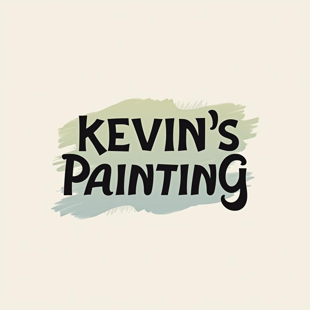  design a logo, in a minimalism style. painting service, with the text 'kevin’s painting '.