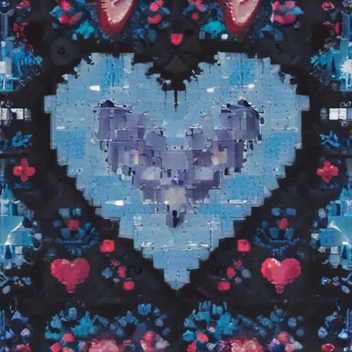 16x16 pixels frozen heart