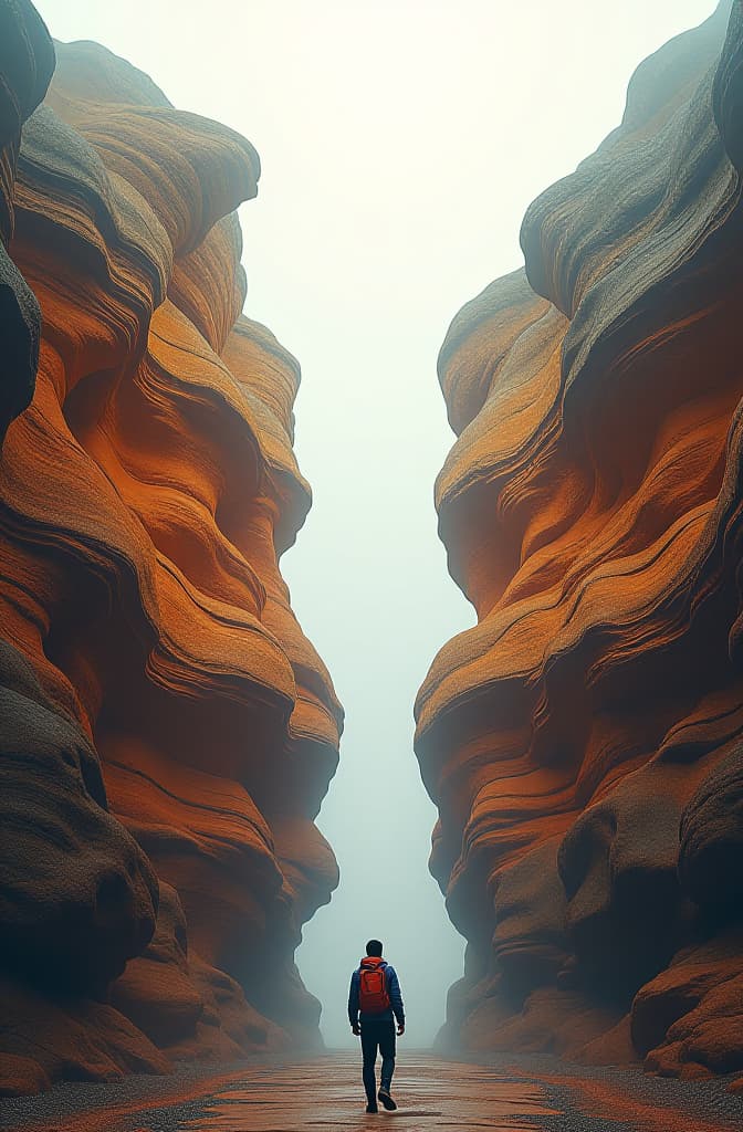  draw a stratigraphic illustration of two rock formations with a well hyperrealistic, full body, detailed clothing, highly detailed, cinematic lighting, stunningly beautiful, intricate, sharp focus, f/1. 8, 85mm, (centered image composition), (professionally color graded), ((bright soft diffused light)), volumetric fog, trending on instagram, trending on tumblr, HDR 4K, 8K