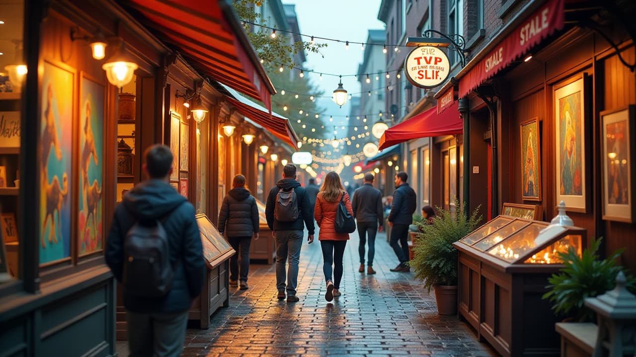  a vibrant scene on granville island showcasing local galleries, artisan shops, and theaters, highlighting the artistic experiences available to visitors amidst colorful artworks and bustling creative energy.</p> hyperrealistic, full body, detailed clothing, highly detailed, cinematic lighting, stunningly beautiful, intricate, sharp focus, f/1. 8, 85mm, (centered image composition), (professionally color graded), ((bright soft diffused light)), volumetric fog, trending on instagram, trending on tumblr, HDR 4K, 8K