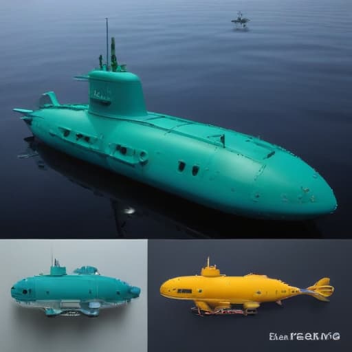 1. The [color #f1c40f]submarine[/color] can travel underwater and above the surface as well. 🌊