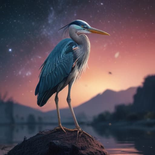 Ackeem Heron in Cinematic style with Space background