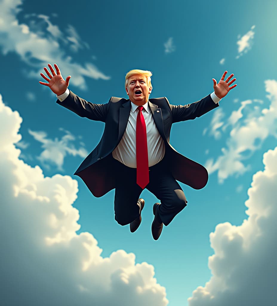  trump flying