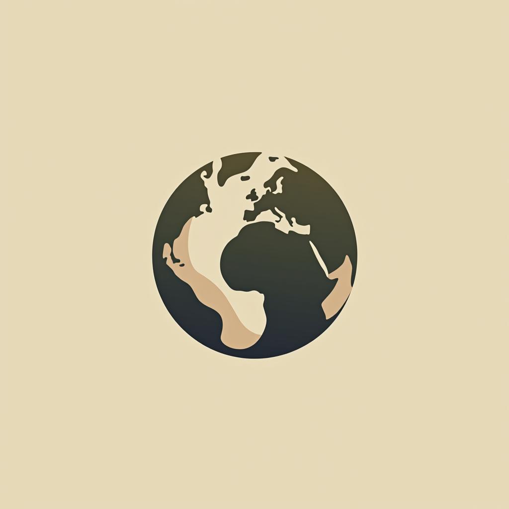  design a logo, earth logo, minimal modern style