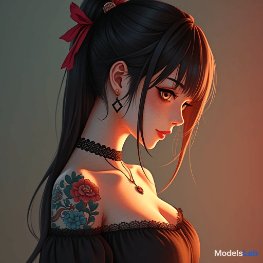  a anime girl have tattoo hung sai shing for my profile picture in facebook make it greet hyperrealistic, full body, detailed clothing, highly detailed, cinematic lighting, stunningly beautiful, intricate, sharp focus, f/1. 8, 85mm, (centered image composition), (professionally color graded), ((bright soft diffused light)), volumetric fog, trending on instagram, trending on tumblr, HDR 4K, 8K