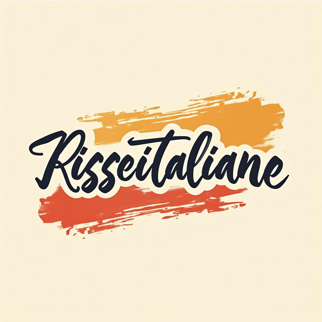  design a logo, scritta in stile street , with the text 'risseitaliane'.