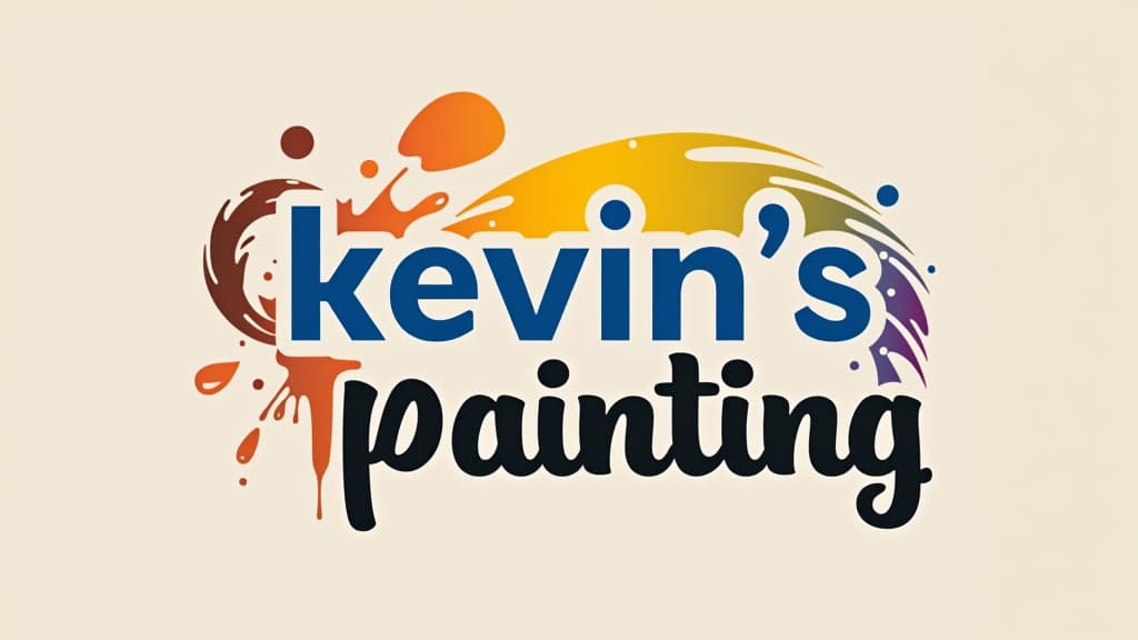  design a logo, in a minimalism style. painting service, with the text 'kevin’s painting '.