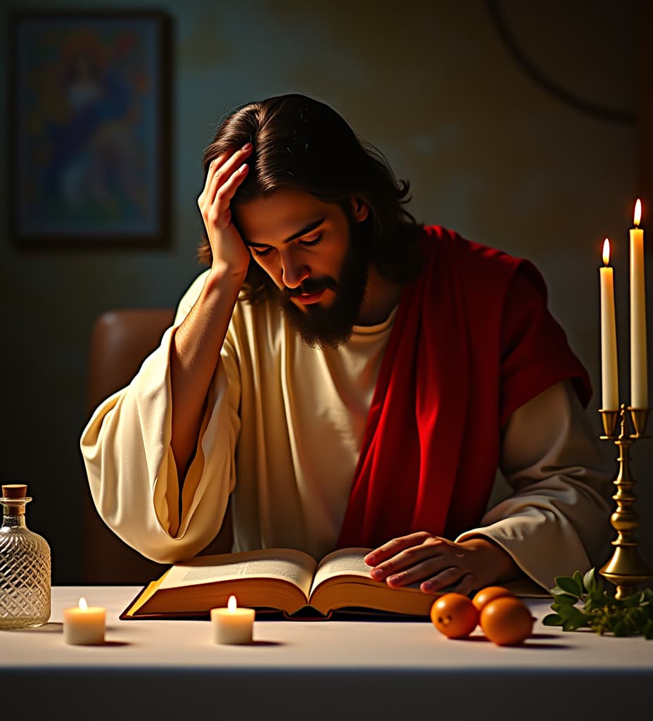  jesus christ smelling a table