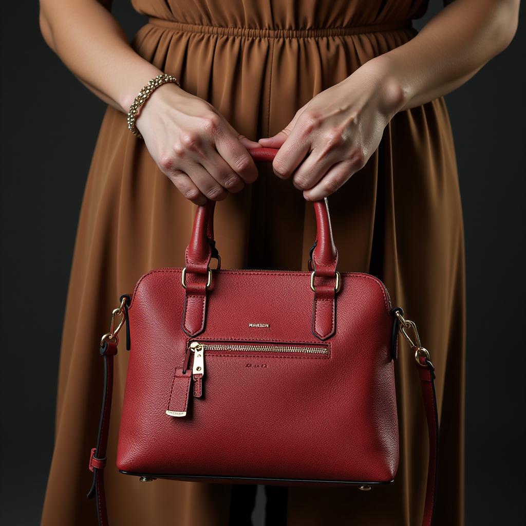  women's hands getting out of the karandash bag