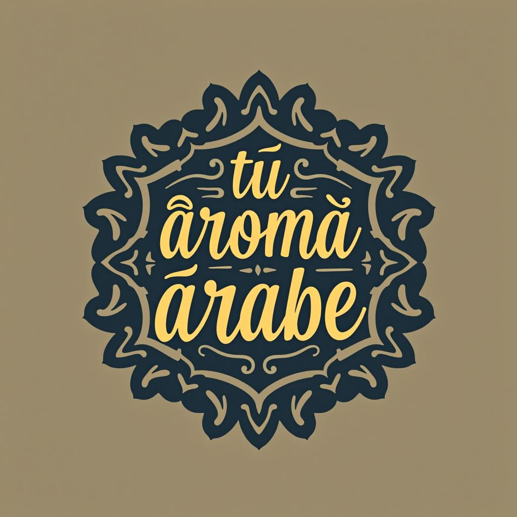  design a logo, , with the text 'tu aroma árabe'.