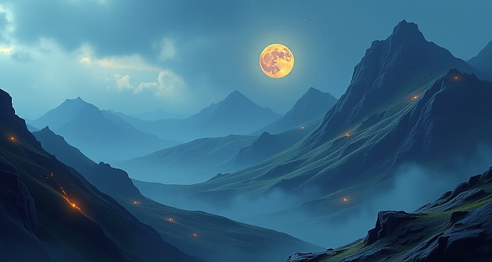  a serene mountainside with ancient, glowing runes etched into the surface. the runes represent untouchable and deep rooted foundations.. the style is digital art illustration,highly detailed, whimsical,magical, dreamlike atmosphere, realism and fantasy blend, smooth, glossy textures,luminous quality, wonder and enchantment.