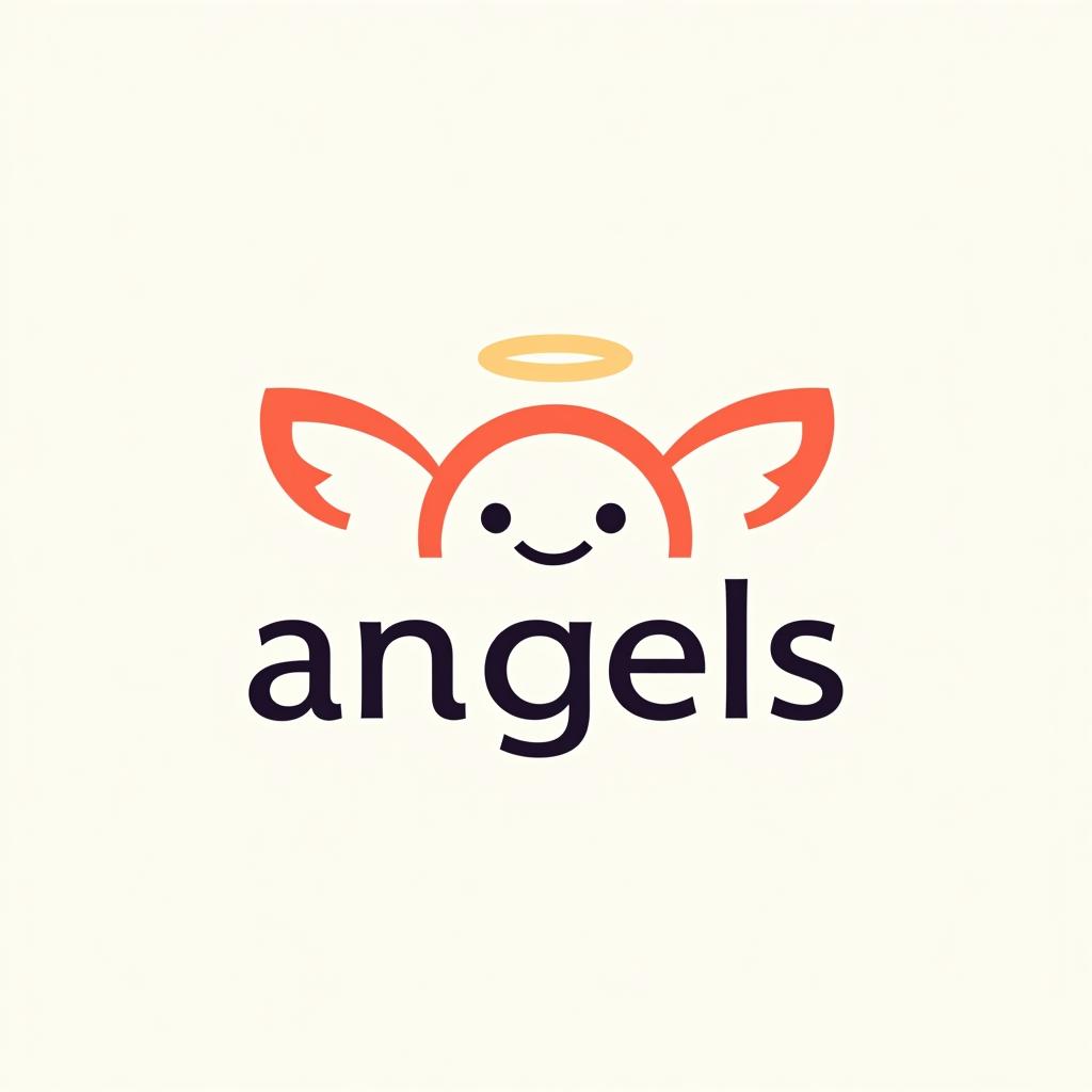  design a logo, in a geometric style. 水彩スタイル、水のロゴ、水色のグラデーションカラー、白背景。, with the text 'smile angels'.