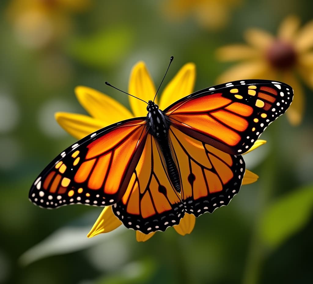  a monarch's majesty: a macro view of nature's beauty