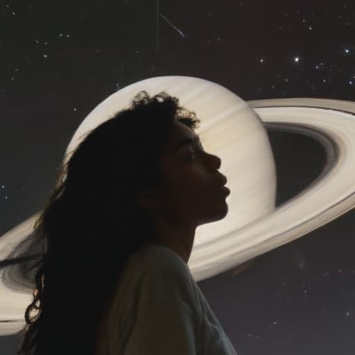 sza staring at saturn from a distance