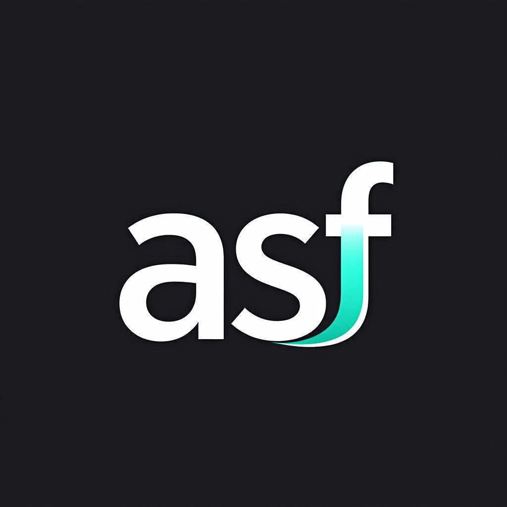  design a logo, , with the text 'asf'.