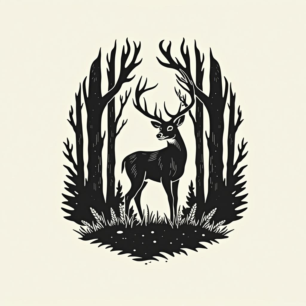  (logo), a deer in the woods .haley’s custom rings