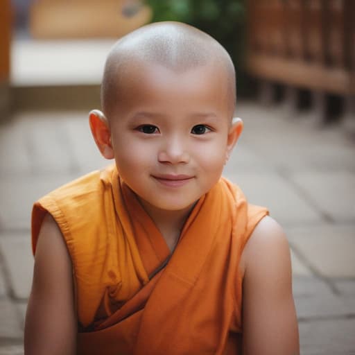 A little cute monk