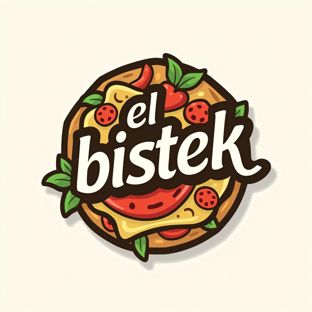  design a logo, , with the text 'tortas de chilaquiles “el bistek”'.