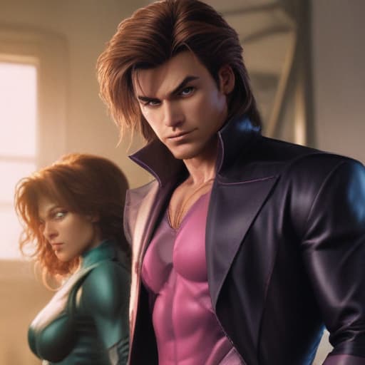 Gambit x-men and Gina Ippolito