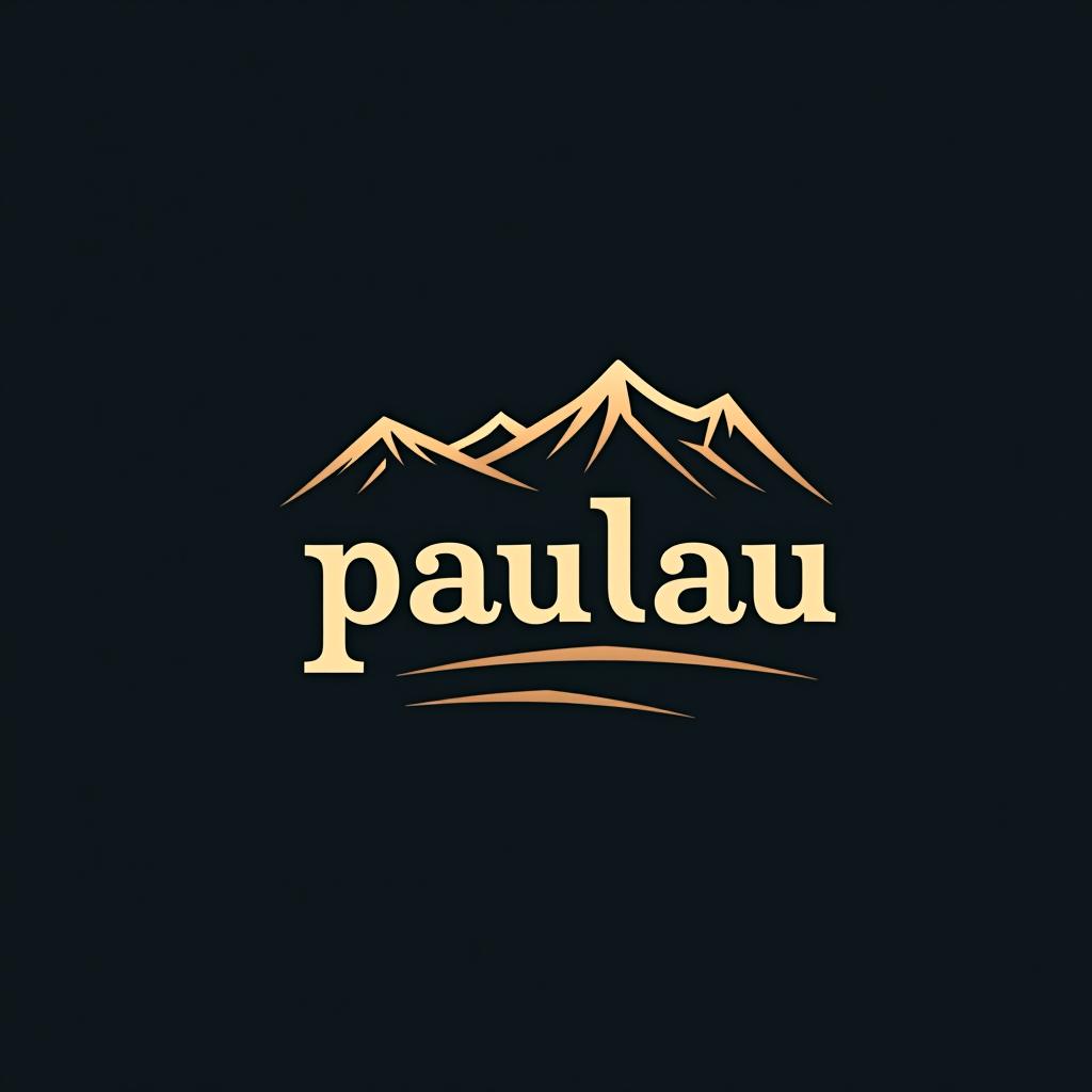  design a logo, un logo de diseño de interiores , with the text 'paulau'.