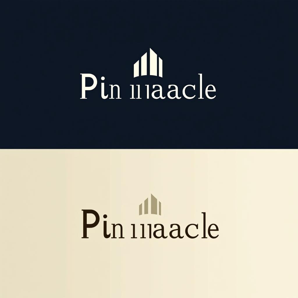  design a logo, create a letterform logo for ‘pinnacle architecture’ focusing on ‘p’ and ‘a’, incorporating architectural elements to represent the company’s high level design expertise.