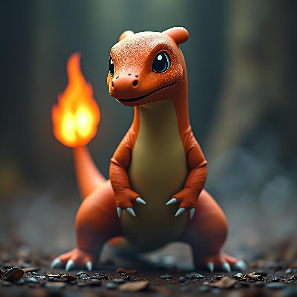  charmander hyperrealistic, full body, detailed clothing, highly detailed, cinematic lighting, stunningly beautiful, intricate, sharp focus, f/1. 8, 85mm, (centered image composition), (professionally color graded), ((bright soft diffused light)), volumetric fog, trending on instagram, trending on tumblr, HDR 4K, 8K