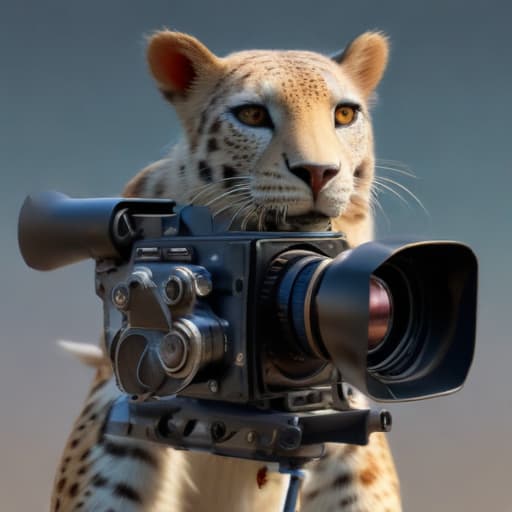 Animal with video camera for avatar in Стимпанк style