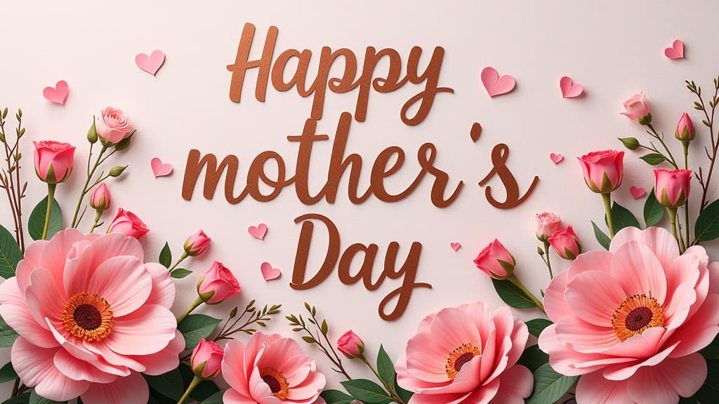  happy mother's day, inscription ar 16:9 {prompt}, maximum details