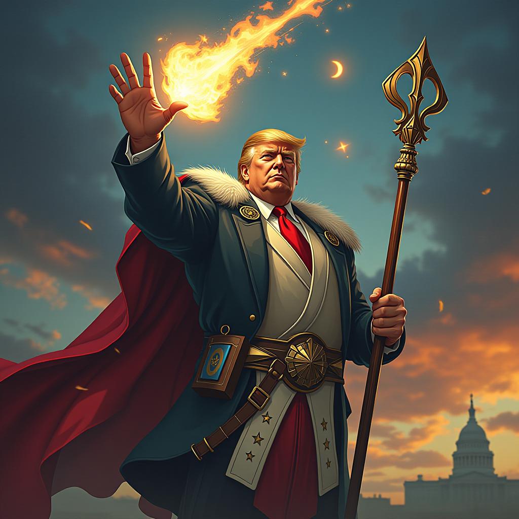  trump as zeus