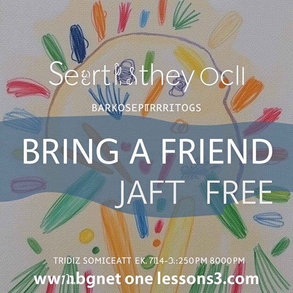  the art studio is launching the september promotion "bring a friend and get one lesson for free."