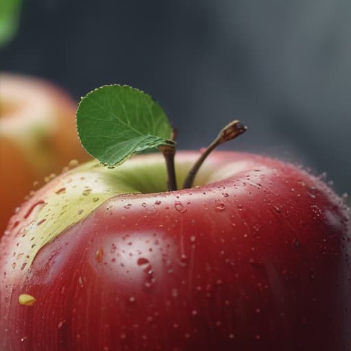 apple fruit hyperrealistic, full body, detailed clothing, highly detailed, cinematic lighting, stunningly beautiful, intricate, sharp focus, f/1. 8, 85mm, (centered image composition), (professionally color graded), ((bright soft diffused light)), volumetric fog, trending on instagram, trending on tumblr, HDR 4K, 8K