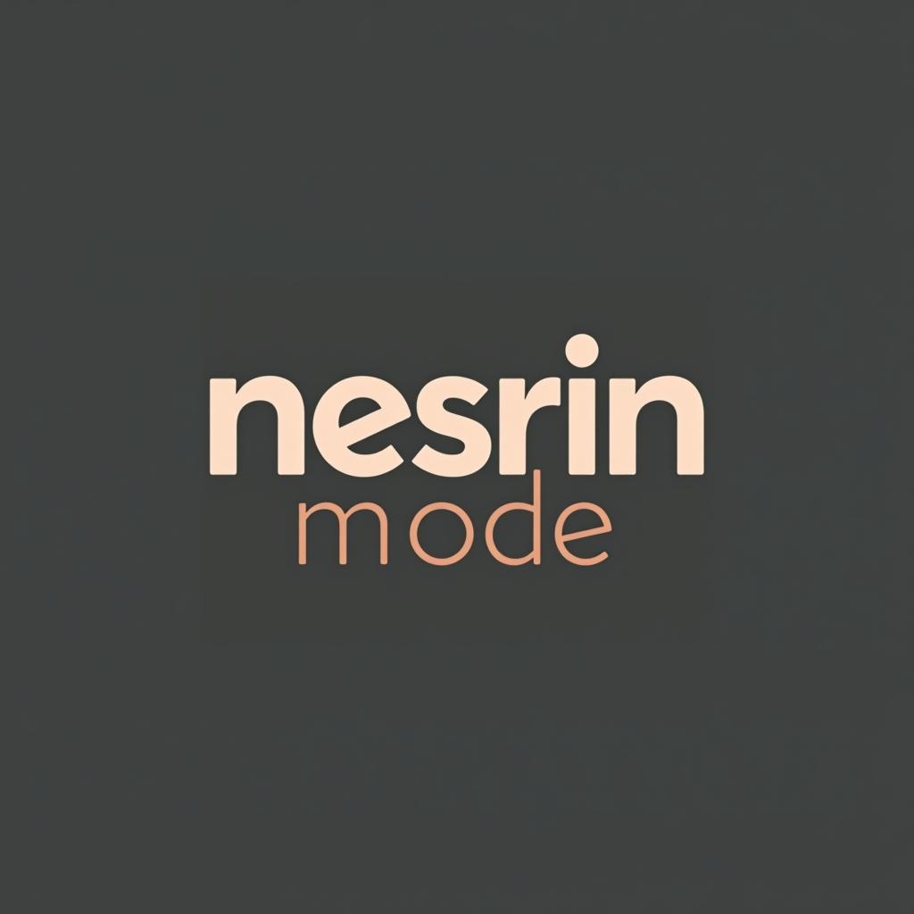  design a logo, in a minimalism style. n m logo nesrin mode , with the text 'nesrin mode '.