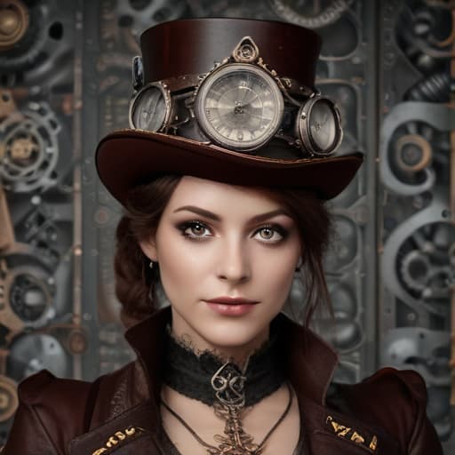 Veda Mortis in Steampunk style with Binary background