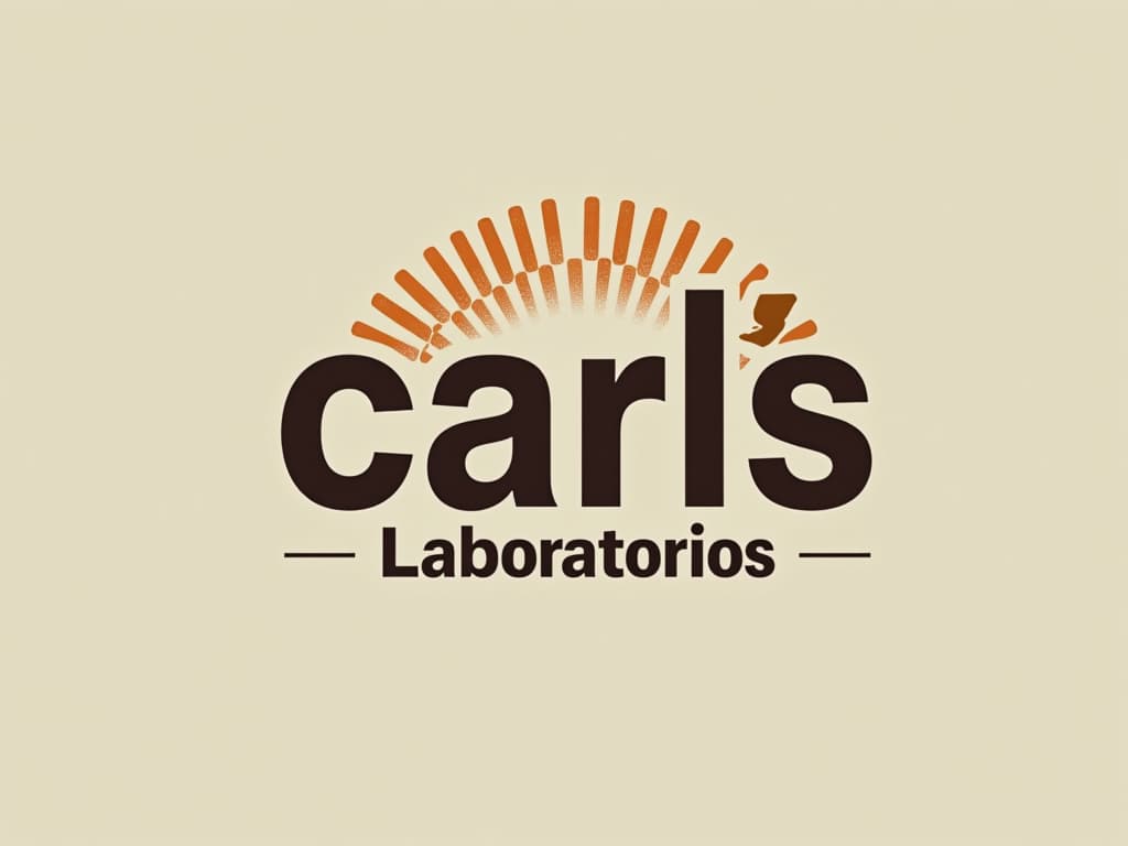  design a logo, in a threedrender style. logo de nombre “carls” laboratorios , with the text 'hitler'.