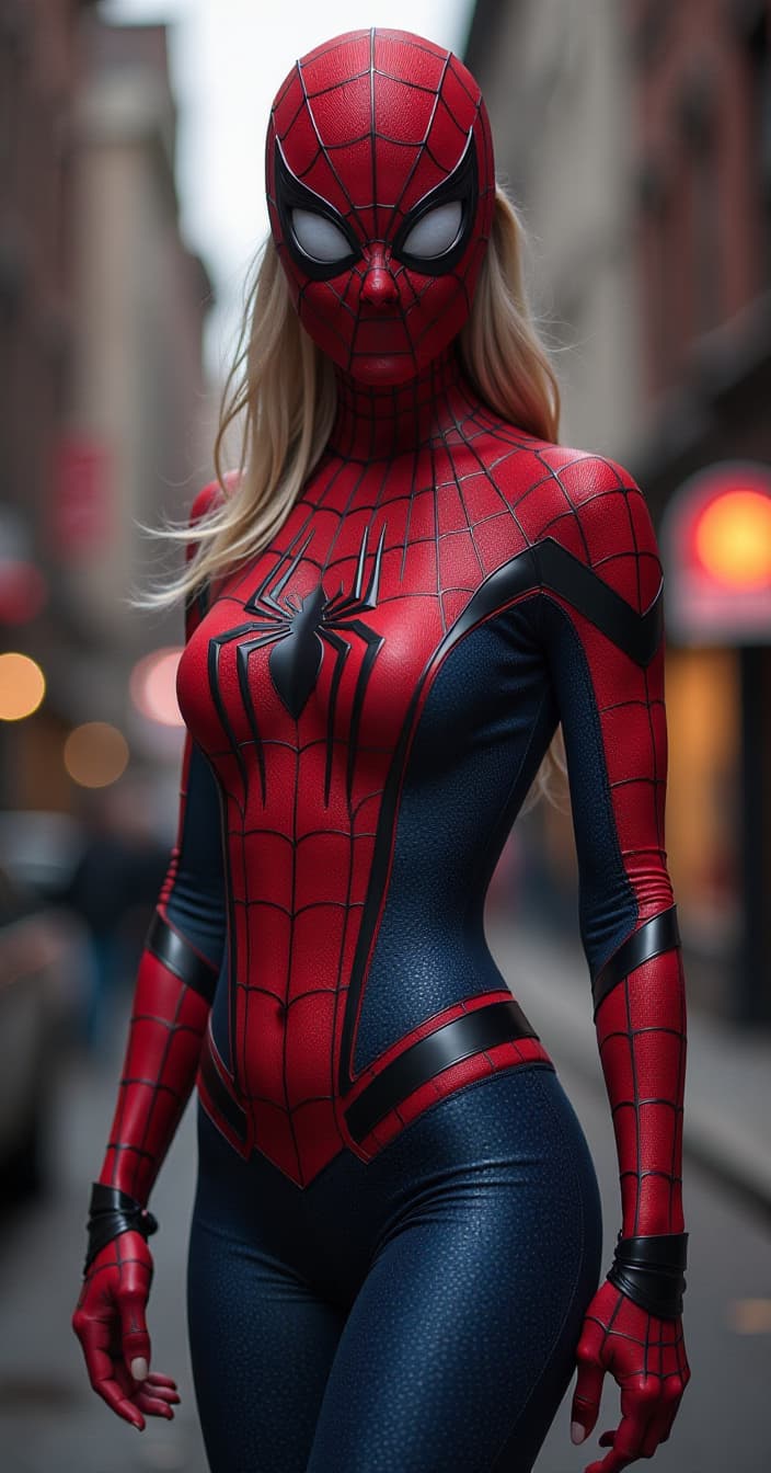  spider man woman, slim,