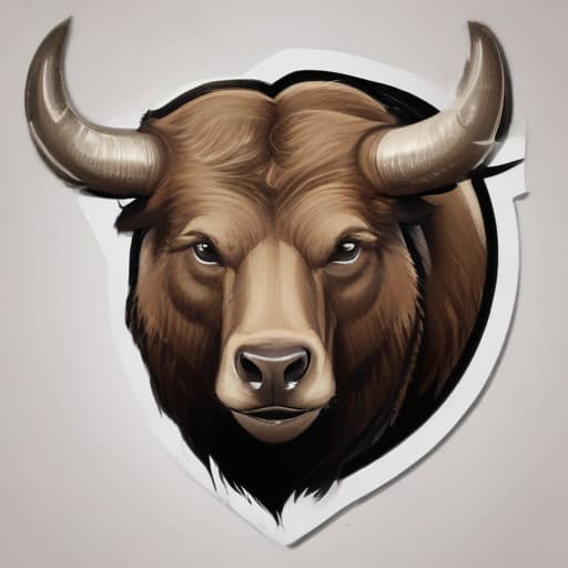 Bear and bull trader logo