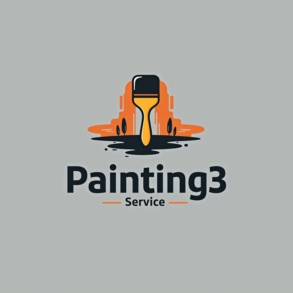  design a logo, in a minimalism style. painting service, with the text 'kevin’s painting '.