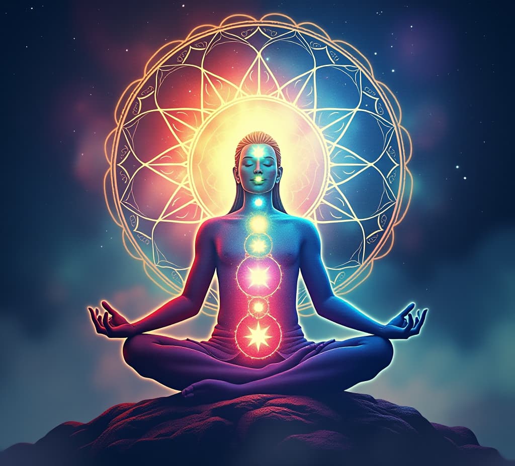  meditation and spiritual practice, expanding of consciousness, chakras and astral body activation, mystical inspiration.