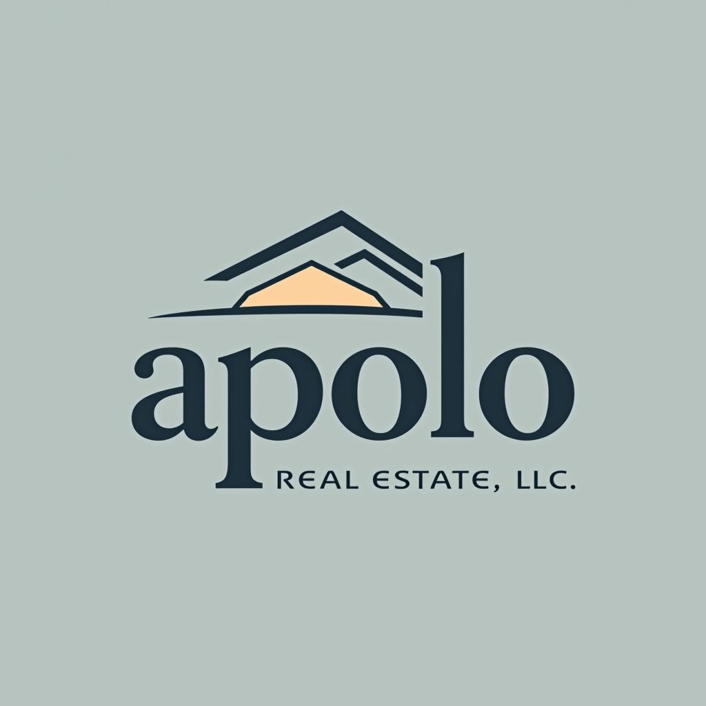  design a logo, , with the text 'apolo real estate llc '.