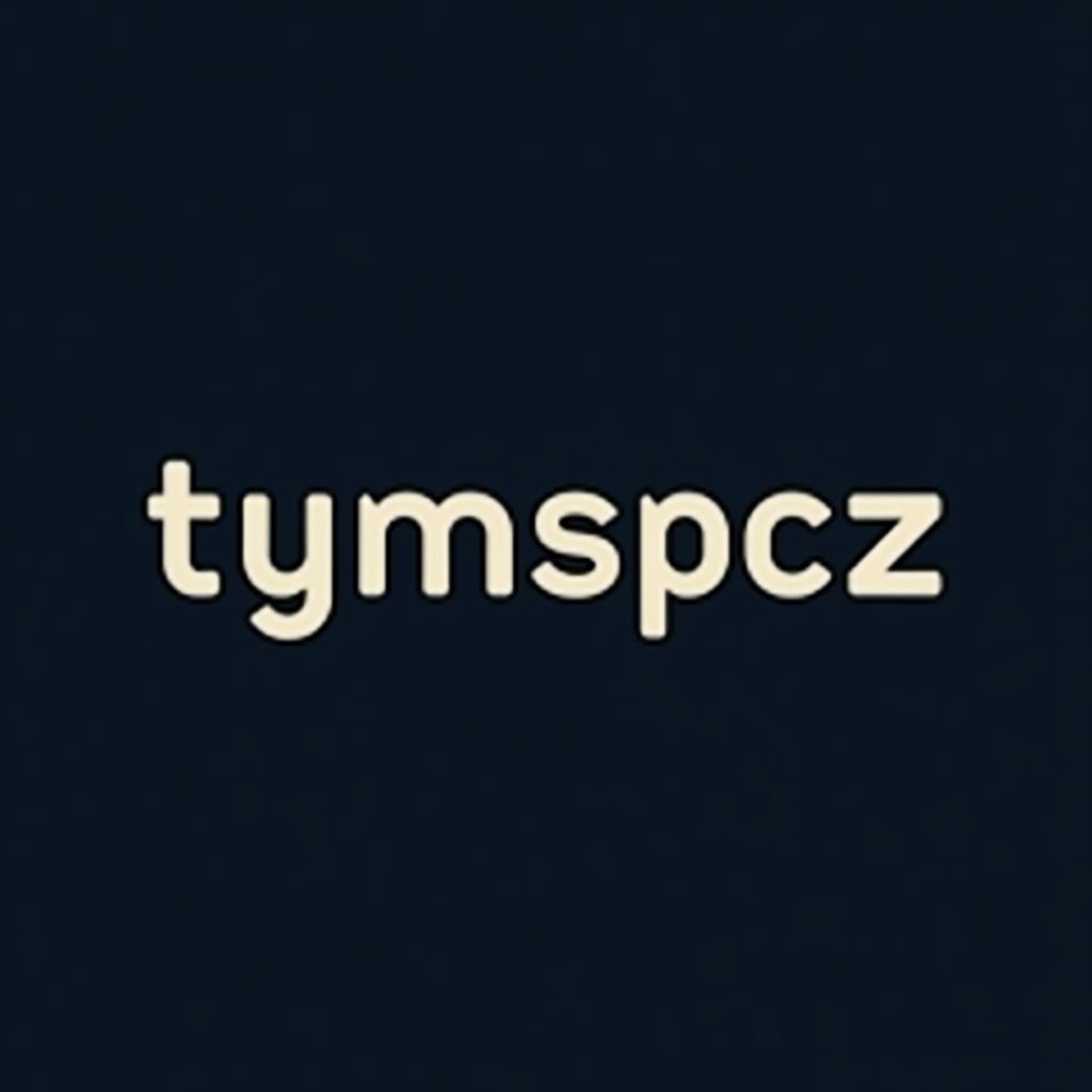  design a logo, , with the text 'tymspcz'.