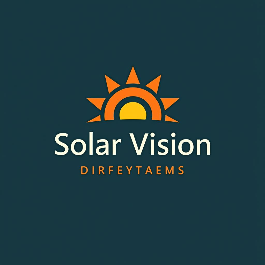  design a logo, logo for solar sistem industrie bussines named solar vision