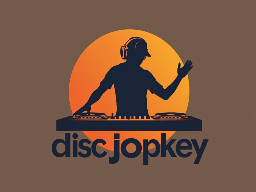  design a logo, in a minimalism style. logo pour affiche disc jockey , with the text 'ja'.