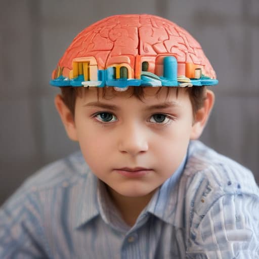 Dibújame un cerebro para que ño entienda un Niño de 8 años que sea simple con las estructuras principales