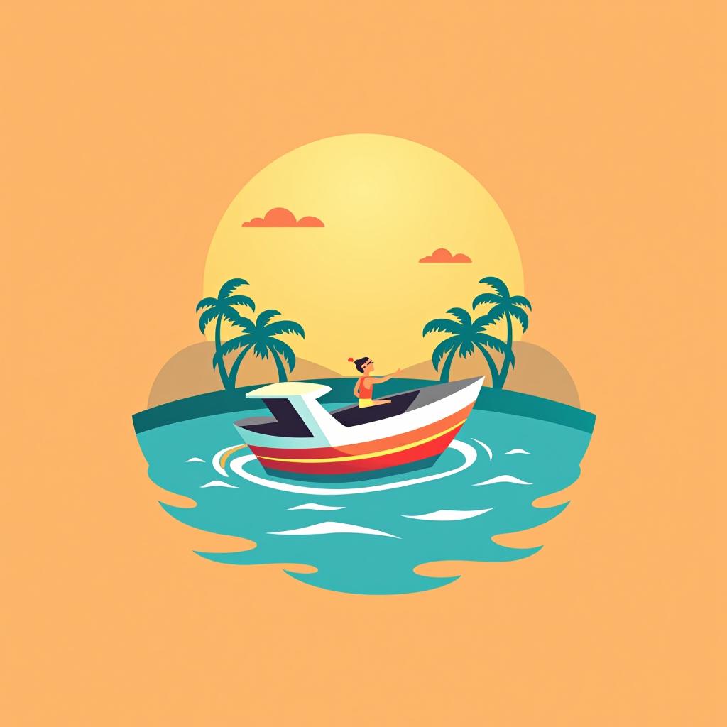  design a logo, it's a fictional travel agency, and it's a refreshing and bright company.