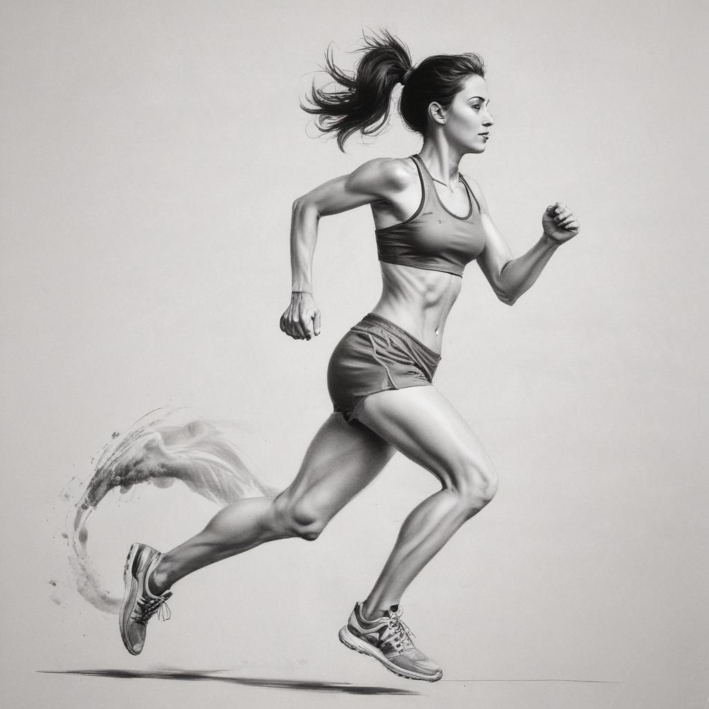 running dibujo