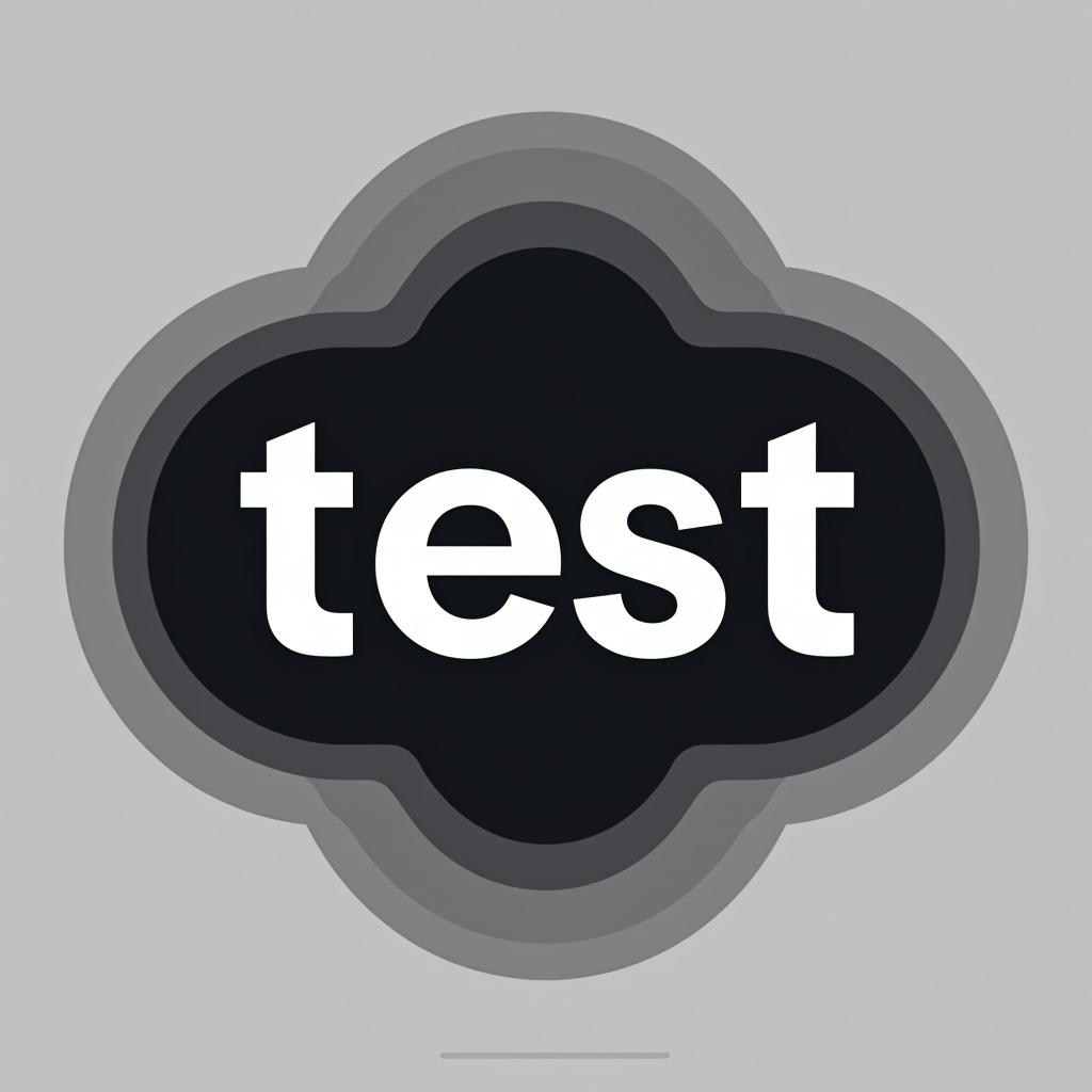  design a logo, , with the text 'test'.