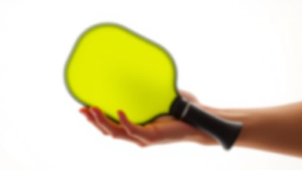  bright neon yellow pickleball held in hand on a white background perfect for a pickleball event banner with copy space image