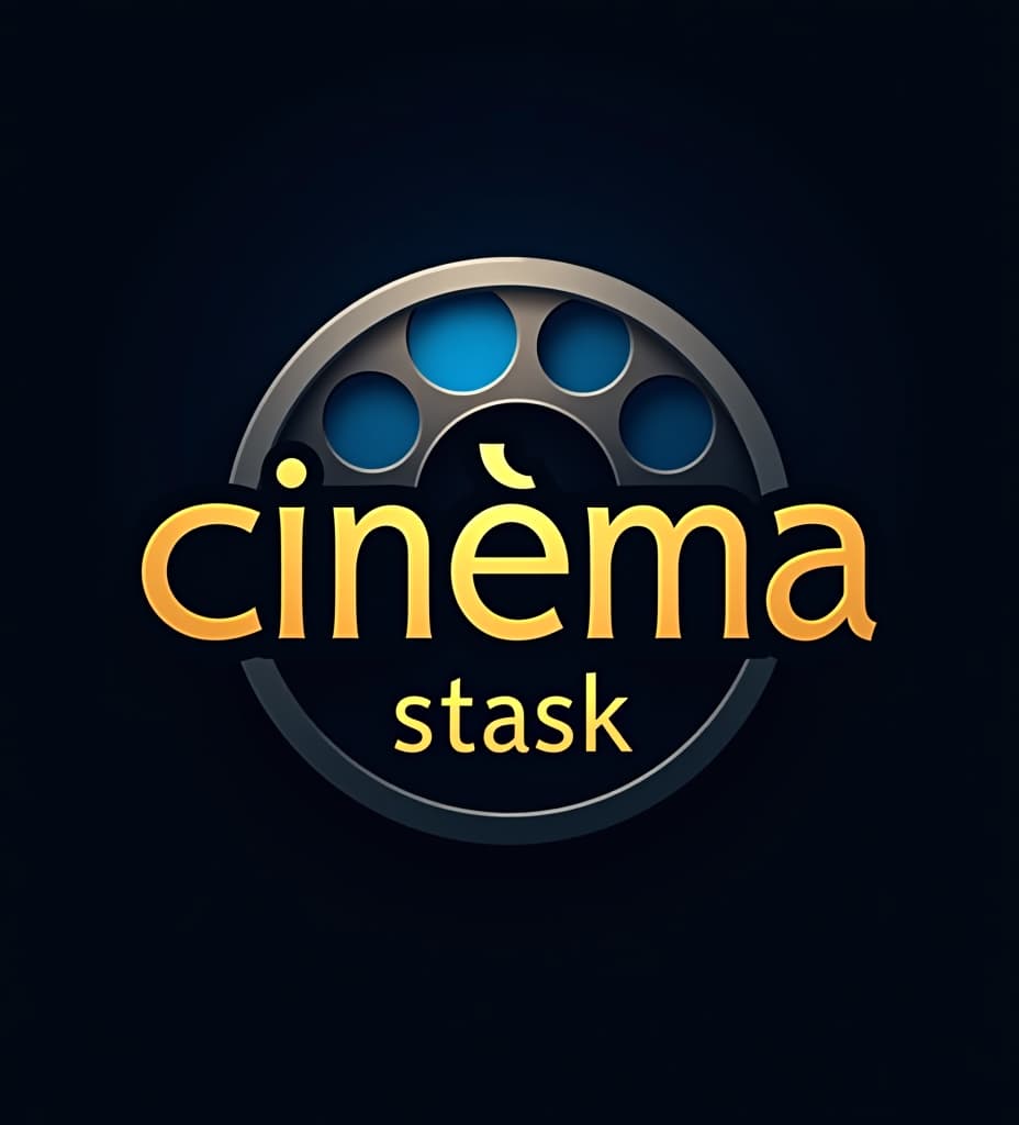  prompt: design a logo for a movie channel called "cinema stash". the logo should be sleek, modern, and sophisticated, with an advanced and fancy style. incorporate elements like a film reel, a vintage movie camera, or a cinematic spotlight. use a luxurious color palette of deep gold, black, and royal blue. the typography should be elegant and bold, with a slight futuristic touch. the overall design should evoke a sense of cinematic magic and premium quality.::4