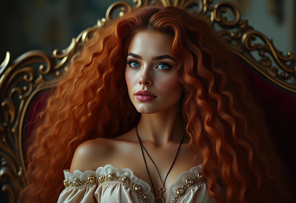  cinematic still ((close up portrait)), (raw photo), stunning portrait of the beautiful queen of the cosmos, with suntan skin, sitting on an etheral throne, ((gorgeous long curly red hair:1.1)), use warm tones and soft lighting . emotional, harmonious, vignette, 4k epic detailed, shot on kodak, 35mm photo, sharp focus, high budget, cinemascope, moody, epic, gorgeous, film grain, grainy, photograph ((close up portrait)), (raw photo), stunning portrait of the beautiful queen of the cosmos, with suntan skin, sitting on an etheral throne, ((gorgeous long curly red hair:1.1)), use warm tones and soft lighting, 50mm . cinematic 4k epic detailed 4k epic detailed photograph shot on kodak detailed cinematic hbo dark moody, 35mm photo, grainy, vignett