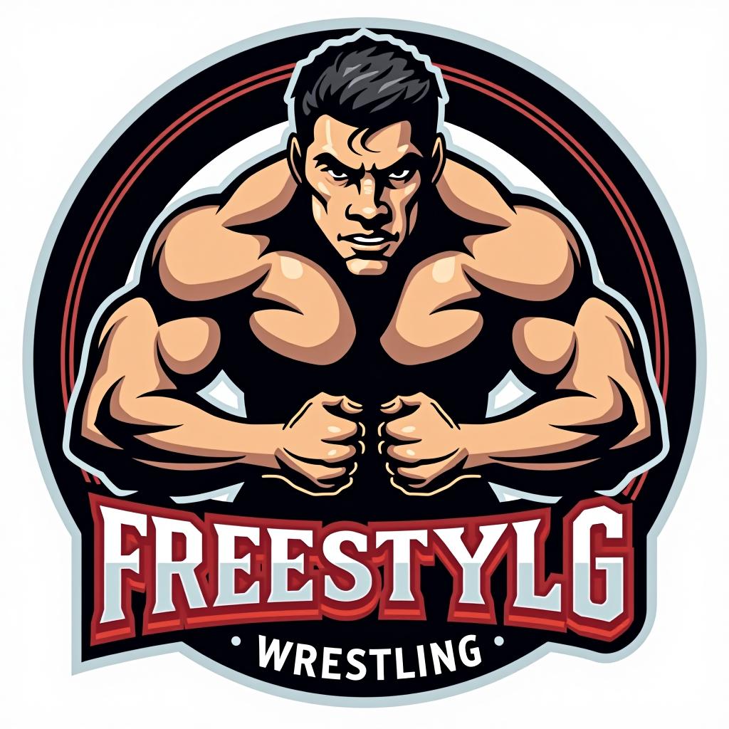  create a logo for freestyle wrestling.